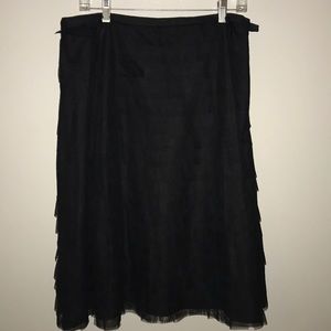 Jackie Jon New York Ruffled Midi Skirt